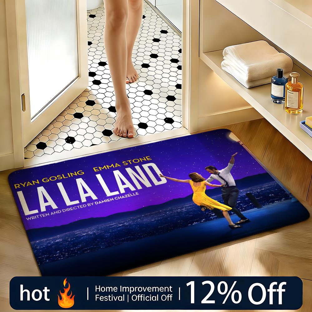 Home Landing Textiles - Tapete Macio Absorvente Antiderrapante Filme La