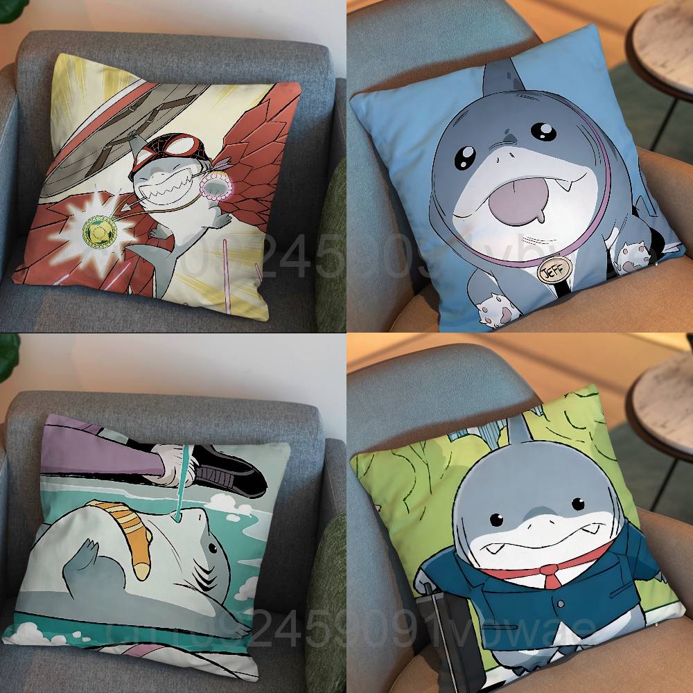Home Landing Textiles - Capa de almofada decorativa Land Shark