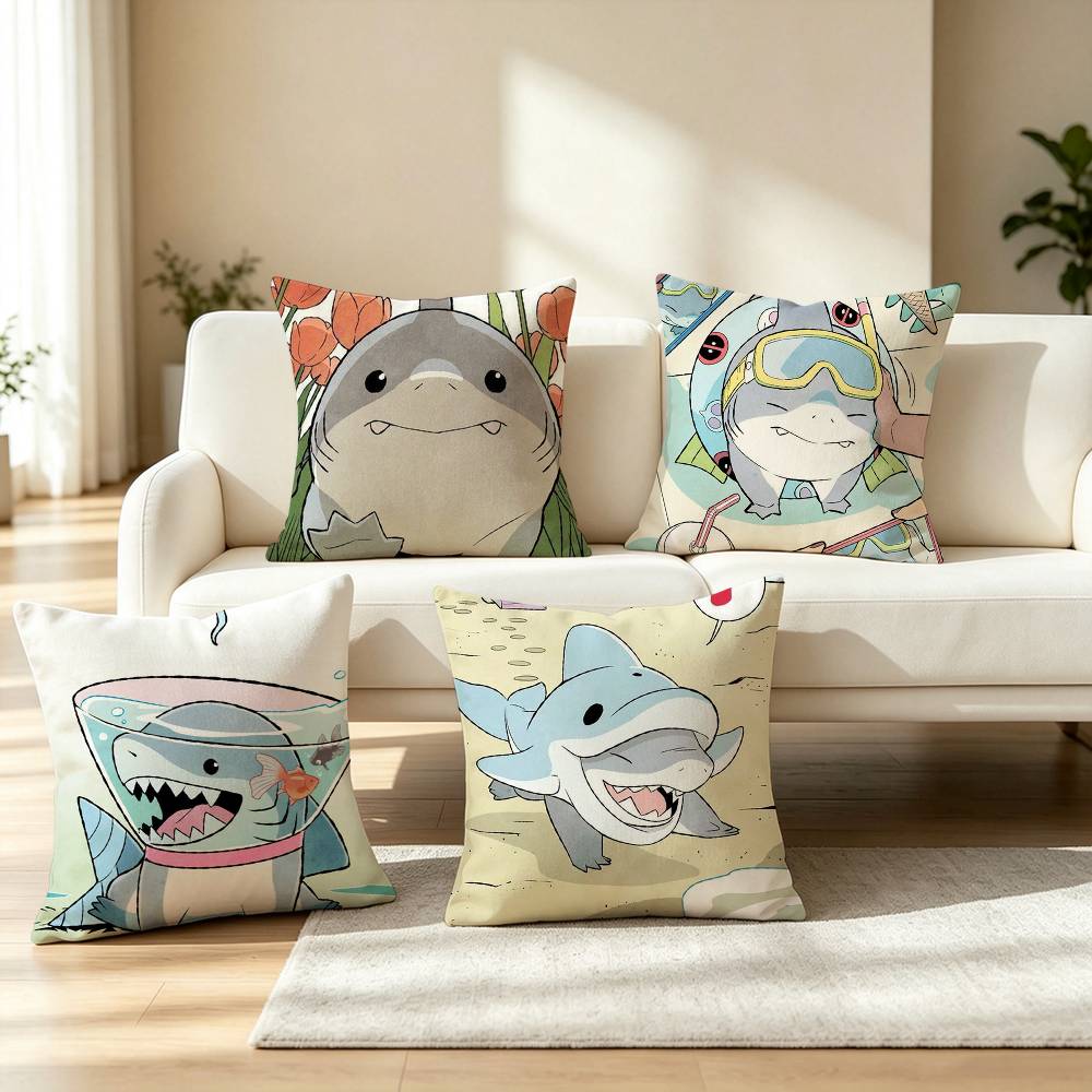 Home Landing Textiles - Capa de Almofada Quadrada Dupla Face