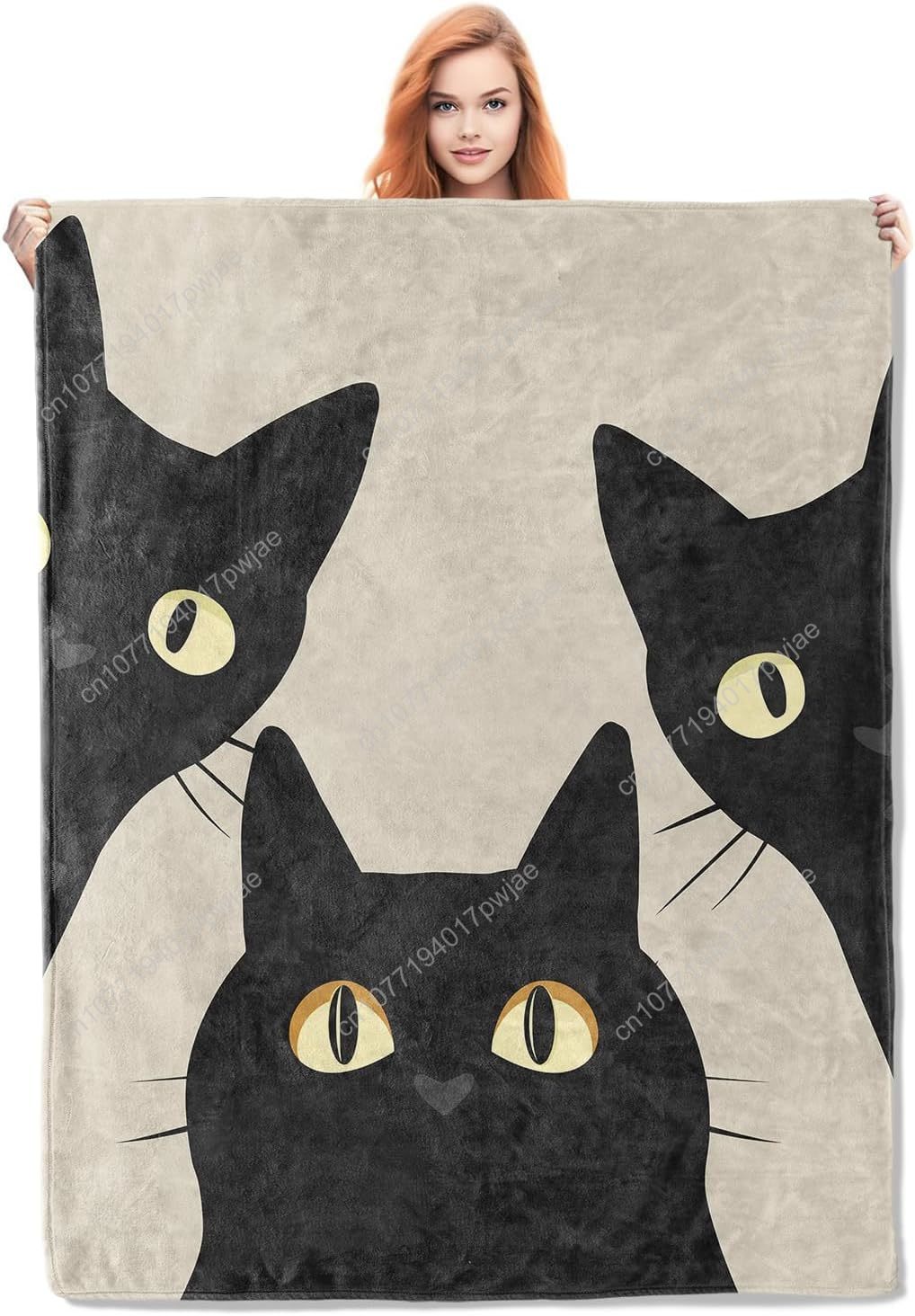 Home Textiles Throw - Cobertor de gato engraçado, presentes para