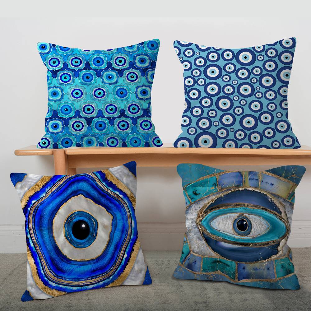 Capa de Almofada Olho Turco Az - Home Textiles Turkey avaliação e preço