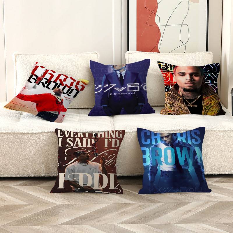 Capa de Almofada Chris Brown c - Home Textiles Classic Fashion avaliação e preço