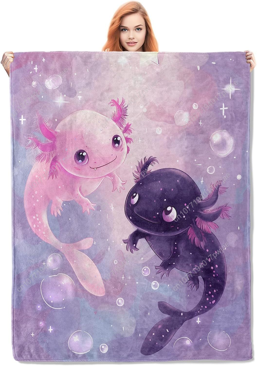 Axolotl cobertor bonito axolot - Home Textiles Throw avaliação e preço