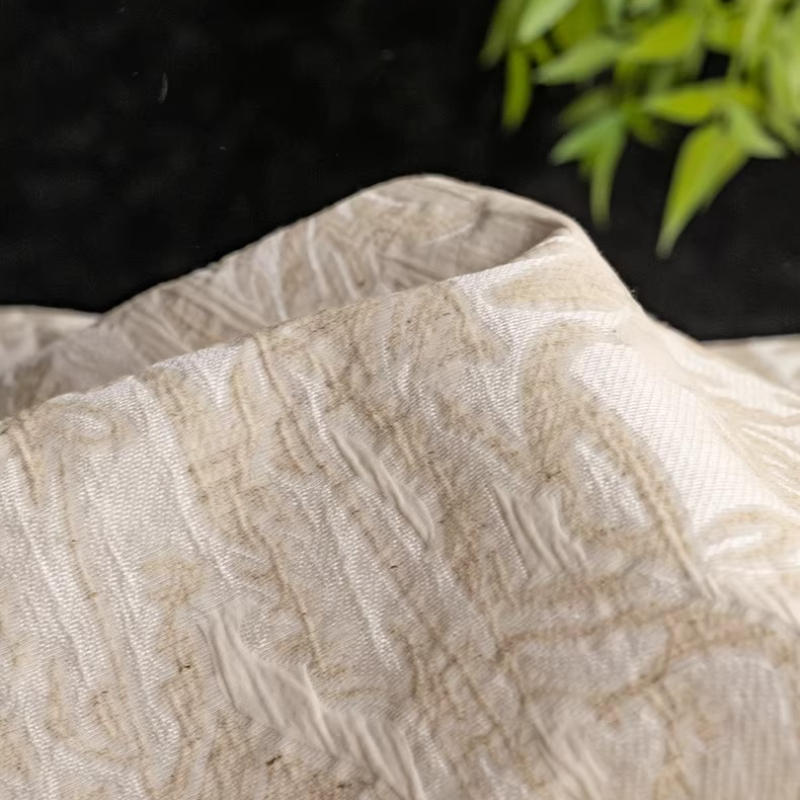 Tecido Jacquard de Linho Bege  - Home Textiles Designer avaliação e preço