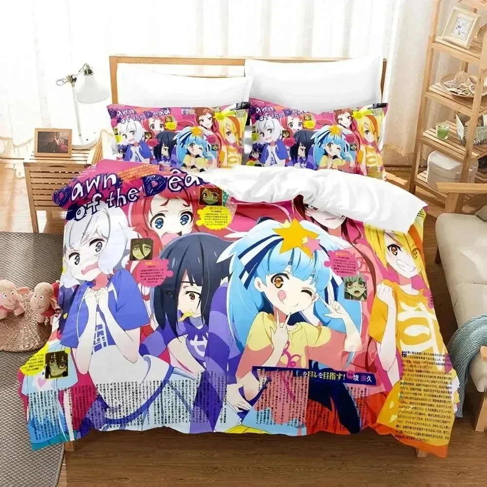 Anime zumbi land saga conjunto - Home Landing Textiles avaliação e preço