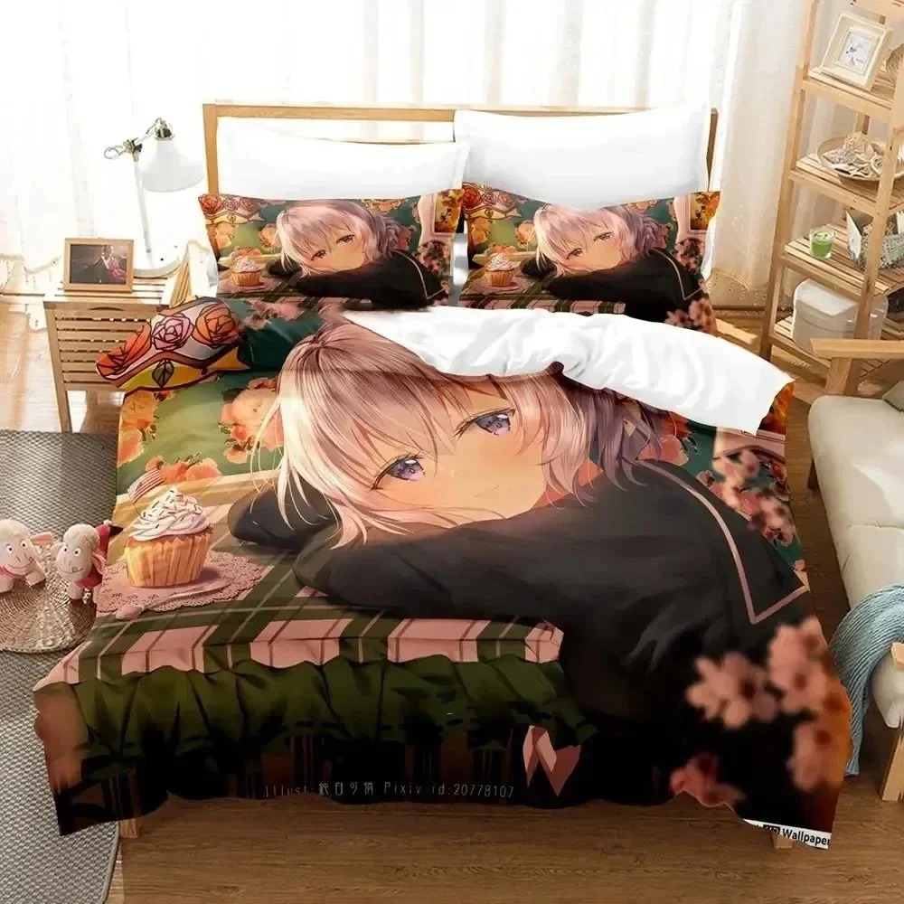 Anime zumbi land saga conjunto - Home Landing Textiles avaliação e preço