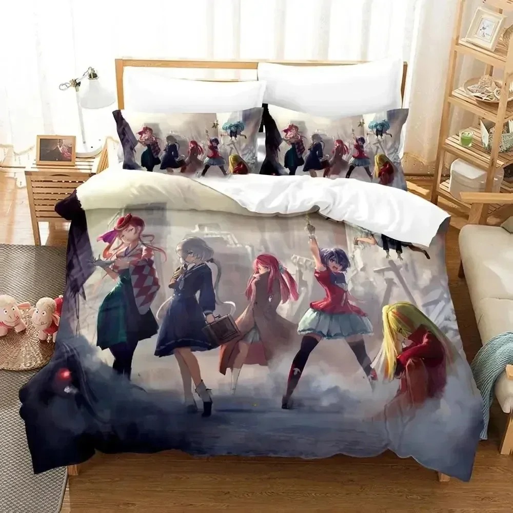 Anime zumbi land saga conjunto - Home Landing Textiles avaliação e preço