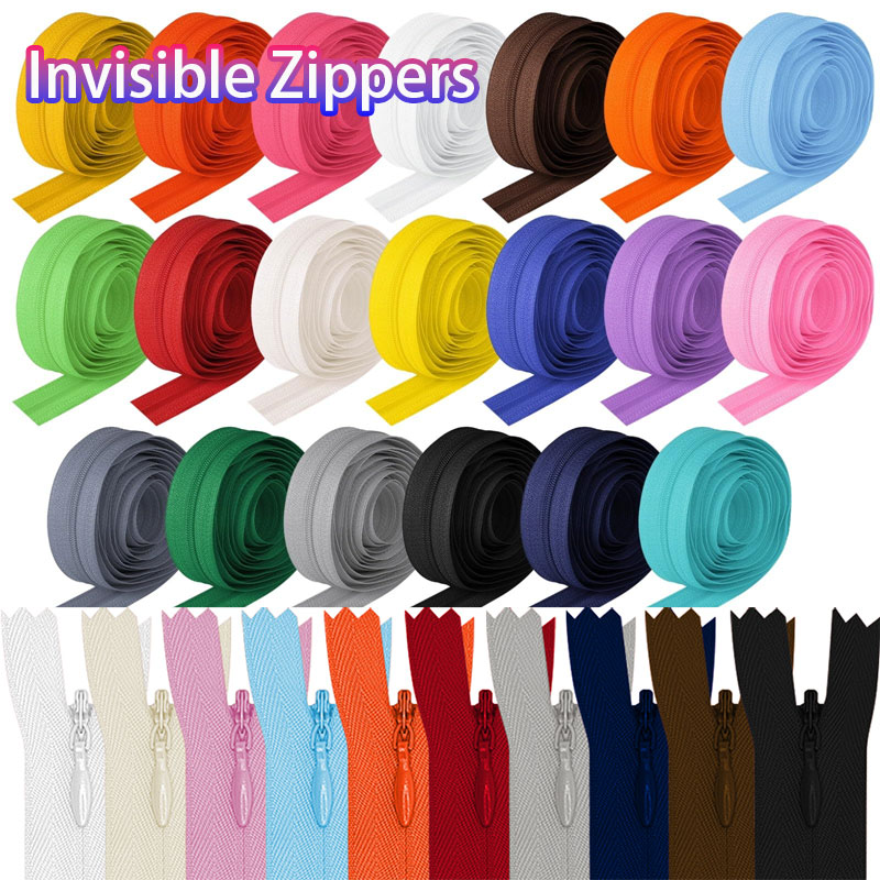 100 Peças de Zíperes Invisívei - Home Textiles Sale avaliação e preço
