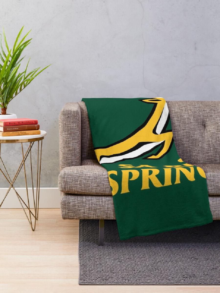 Springbok Rugby Throw Blanket  - Home Textiles Designer avaliação e preço